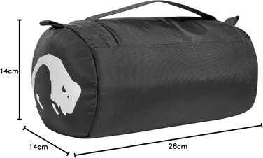 Дорожня косметичка Tatonka Care Barrel з дзеркалом та підвісом, чорна, 3 л (26 x 14 x 14 см)