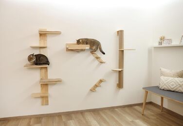 Гамак для котів Kerbl Timber, 38x33,5x16 см, до 6 кг, з м'якого плюшу, для кріплення на стіні, знімний чохол, іграшка для котів, аксесуари для тварин
