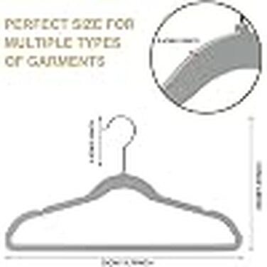 Дитячі пластикові вішалки для одягу Quality Hangers, компактні плечики з поворотним гачком для сорочок та суконь, сірі, 35 см (30 шт)