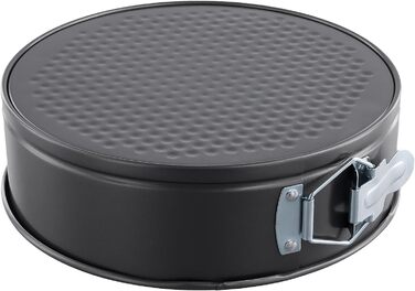 Набір форм для випічки FUNSUEI 6 шт. (18-28 см), круглі, чорні, з антипригарним покриттям та знімним дном