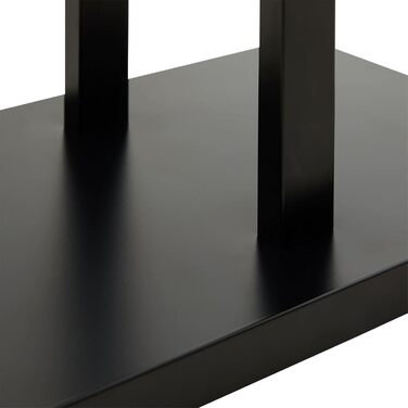 IDIMEX Metal Butler Scott, lacquered - elegant valet with trouser press, beautiful lady's valet with clothes hanger (Black)