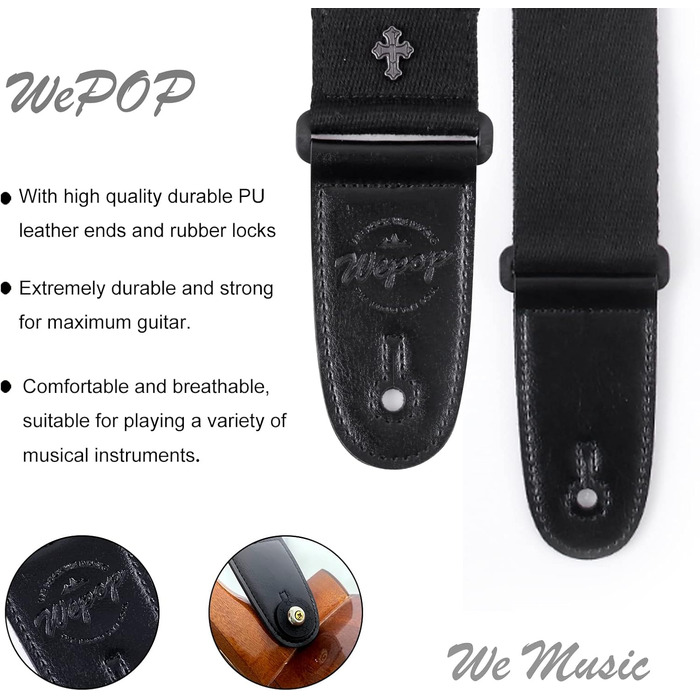 Чоловічий і жіночий ремінь Wepop Gu-118, ширина 5 см, довжина 90-153 см, чорний
