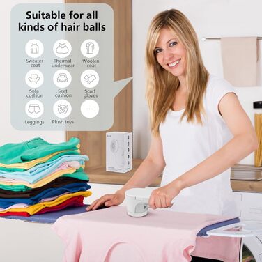 Електричний видалення ворсу Fusselrasierer: знімні леза для одягу з вовни та пуловера (зелений)