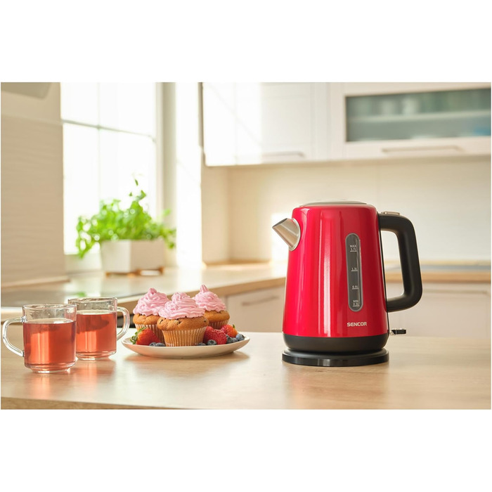 Електричний чайник SENCOR SWK 2727MB (1.7 л, червоний)