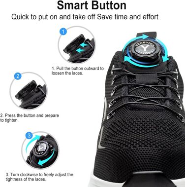 Робочі черевики для чоловіків та жінок. Зі сталевим підноском. Легкі, спортивні, неслизькі, дихаючі. Модний захист. Розміри 38-46 EU (42 EU, New Gold)