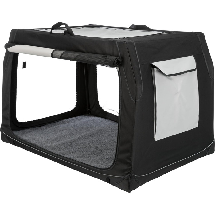 Тріксі переносна переносна клітка для собак Vario Double, 91x60x61/57 см – комфортна переноска для двох собак – безпечна та якісна – 39725 (L 98 x B 70 x H 67 см)