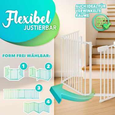 Сітка захисту від каміну KIDUKU® з дверцятами, металева | Розділова сітка для каміну, складна | Конфігураційна сітка, 10 елементів (180 см, сіра)