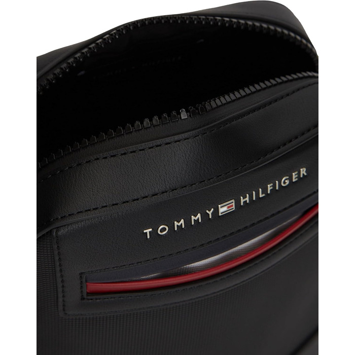 Чоловіча сумка-месенджер Tommy Hilfiger Foundation Mini Reporter BDS, чорна, універсальний розмір