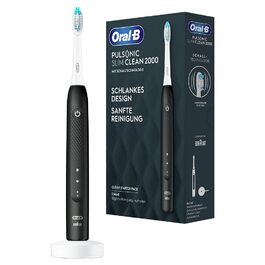 Електрична звукова зубна щітка Oral-B Pulsonic Slim Luxe 4500 Black + 2 насадки, 3 режими чищення, кейс для подорожей