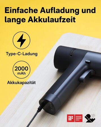 Акумуляторний дриль-шуруповерт HOTO 12V, 30 Нм, 1400 об/хв з LED-індикатором та USB-C зарядкою