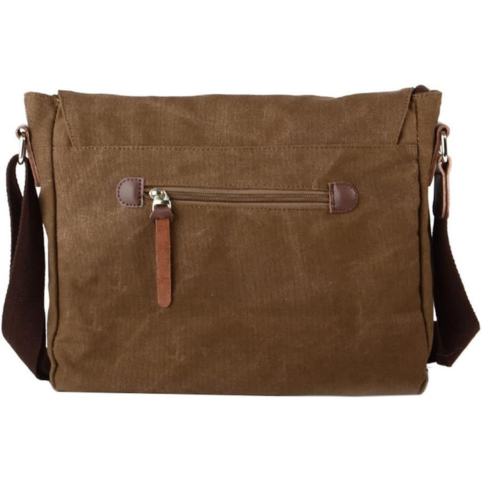 Сумка Neuleben для камери на плечі, вінтажний стиль, зелений/коричневий канвас