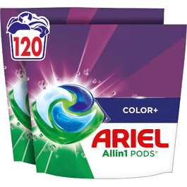 Капсули для прання кольорових речей Ariel Color+, 120 шт