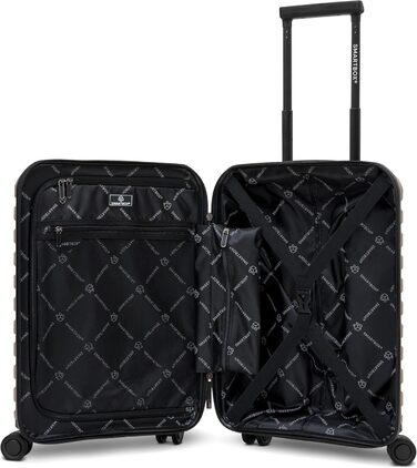 Чемодан SMARTBOX Hartschalen Check-in з жорстким корпусом | Великий XL Trolley 52 x 33 x 76 см, розширюється до 111-120 літрів | з високоякісного поліпропілену | 4 подвійні колеса & TSA-замок | легкий 4,2 кг (Edition 01) (Бежевий)