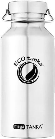 ECOtanka 2.0 Liter megaTANKA™ Stainless Steel Water Bottle - Stainless Steel Cap - Sustainable Water Bottle for Sports, Outdoor Activities, Fitness, BPA-Free, Leak-Proof, Made to Last