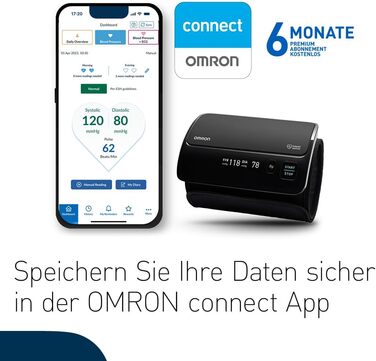 Тонометр OMRON EVOLV автоматичний на плече, бездротовий, клінічно перевірений, для вагітних, з безкоштовним додатком для здоров'я OMRON connect, акція: 6 місяців OMRON connect Premium у подарунок