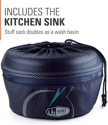 Набір кухонного посуду GSI Outdoors Bugaboo Base Camper для кемпінгу, універсальний розмір (M)