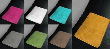 Brandsseller Bath Mat Set - 2 Piece Set (50x80cm & 45x50cm) - Green & Black