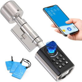 Електронний замок WELOCK ToucA51 з відбитком пальця, PIN-кодом, RFID, Wi-Fi, для дверей 30-70 мм