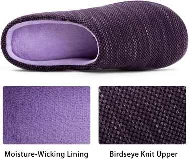 Тапочки жіночі RockDove Birdseye з піною пам'яті (40/41 EU, Лілові)