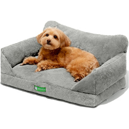 MEWOOFUN Cat Cave Cat Bed for Indoor Cats, Cute Kitten Bed Pet Sofa with Removable, Washable Cover and Anti-Slip Bottom for Small Dogs (White, ) (M, Gray)