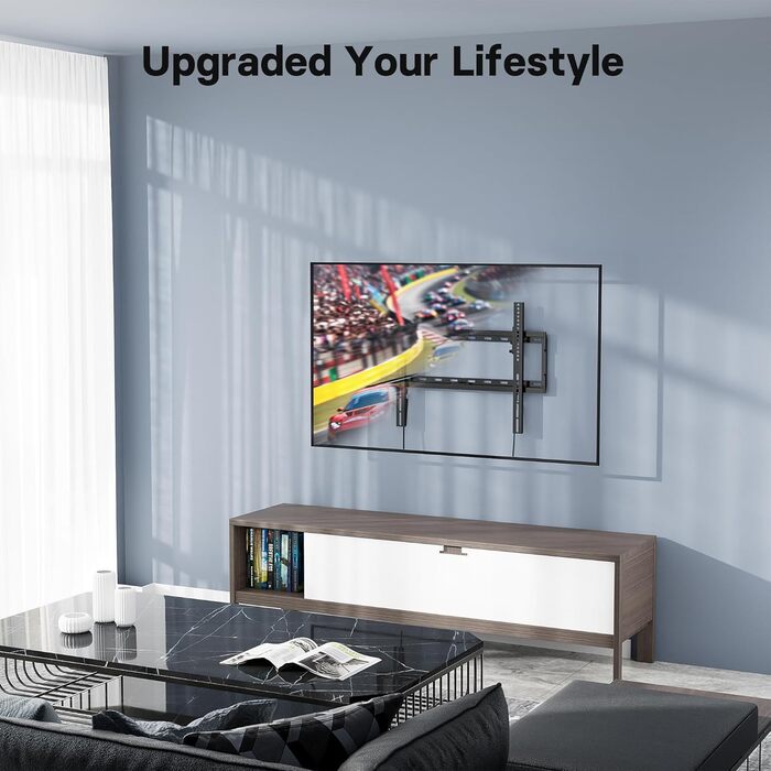 Кріплення для телевізора BONTEC для LED, LCD, OLED, Plasma телевізорів (37-80 дюймів), настінне кріплення, нахил, до 55 кг, VESA 600x400, рівень та стяжки
