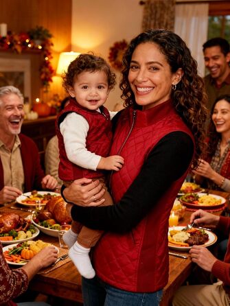 Жіночий жилет Bienzoe без рукавів, стеганий, на блискавці, бавовна, XXL, Бордовий