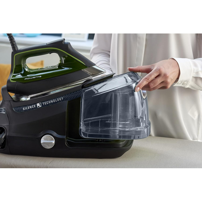 Станція парогенератора Rowenta Steam Pro DG7621, 6.2 Bar, 310 г/хв, 1.1 л, компактний дизайн, блакитно-чорний