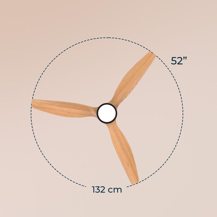 Стельовий вентилятор Cecotec EnergySilence Aero 5230 WhiteWood 52