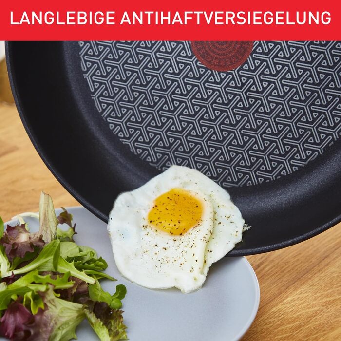 Набір сковорідок Tefal Duetto, 3 предмети (20, 24 та 28 см), для індукційних та всіх типів плит