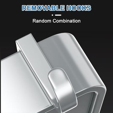 Поличка для душу без свердління, кутова, 2 шт., срібна, алюміній. Органайзер для ванної кімнати з 4 гачками. Підходить для ванної та кухні