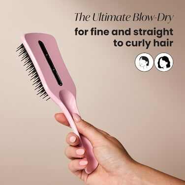 Тінгл Тізер Щітка для волосся Easy Dry & Go Pink – швидке сушіння, без пошкоджень, рожева