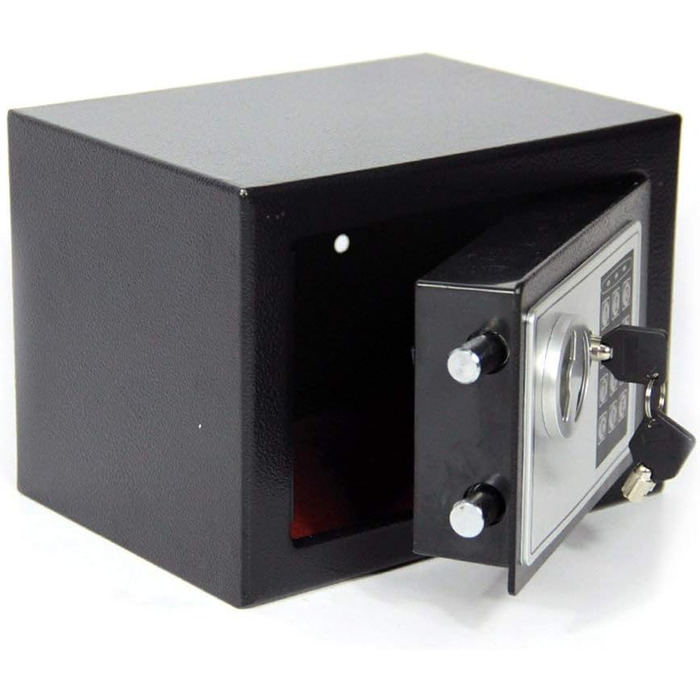 Електронний сейф Tresor Für Zuhause 6.6L: вогнестійкий, водонепроникний, з 2 ключами для цінностей, грошей та зброї