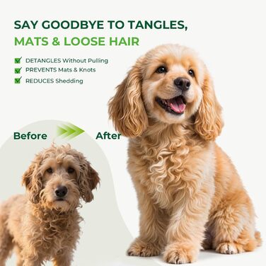 Професійна щітка Pecute Slicker для собак, видаляє підшерсток, ковтуни, 25 мм (S), без липких кульок