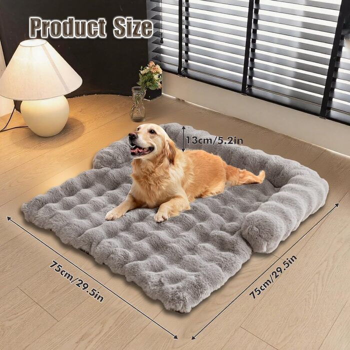 М'яке ліжко-лежанка для собак, лежанка-софа, захист дивану, чорний колір, 75x75 см