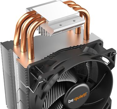 Система охолодження CPU be quiet! Pure Rock Slim 2, 130W TDP, 3 Heatpipes, 92mm вентилятор PWM, Slim Tower