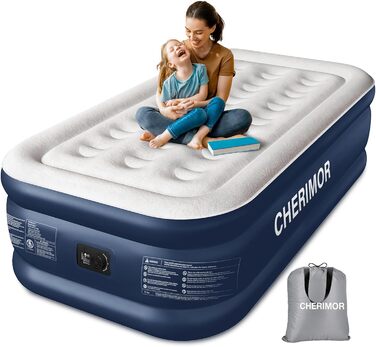 Надувний матрац самонадувний з вбудованим насосом, 203x152x46 см, 363 кг (1 особа)