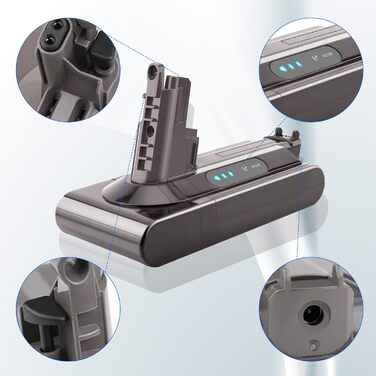 Акумулятор для пилососа Dyson V10, 7200mAh (V10 Animal, V10 Absolute, V10 Motorhead, SV12, V10 Fluffy)