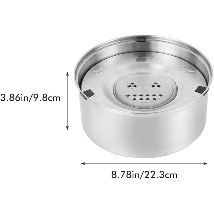 Миска для собак Mivanta 3L без облизування, з нержавіючої сталі 304, протиковзна, для великих собак, slow feeder, миється в посудомийній машині, витокостійка