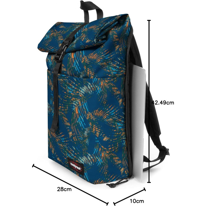 Рюкзак Eastpak UP ROLL 23 л, чорний (Brize Filter Navy), міський водостійкий