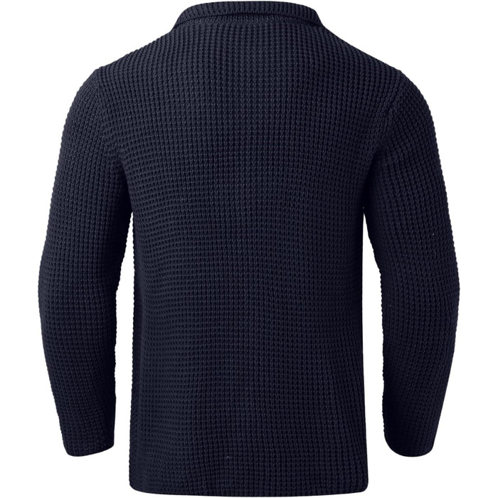 Чоловіча в'язана жилетка-кардиган Trachten, без капюшона, для активного відпочинку, тепла на зиму, під джинси та чиноси (S, темно-синій)