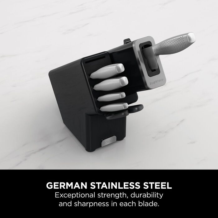 Набір ножів Ninja StaySharp K62006EUUK: 6 предметів з інтегрірувальником, з нержавіючої сталі, антрацит