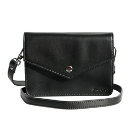 Сумка-бананка Skaard з екошкіри чорного кольору – 3-в-1 (crossbody, на пояс, унісекс) з регульованим ремінцем