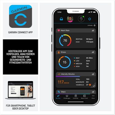 Розумний годинник Garmin Vivoactive 5 42mm - GPS, AMOLED, 11 днів, фітнес, здоров'я, 30+ спортивні режими, музика, Garmin Pay, чорний/сірий