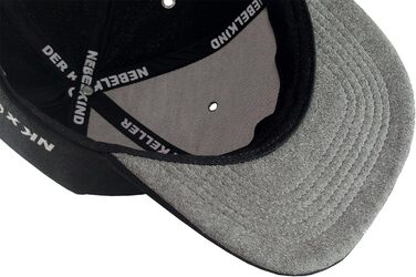 Кепка Nebelkind Snapback Steini Der Keller: універсальний розмір, чорно-сіра, для чоловіків та жінок, стильна бейсболка в стилі streetwear