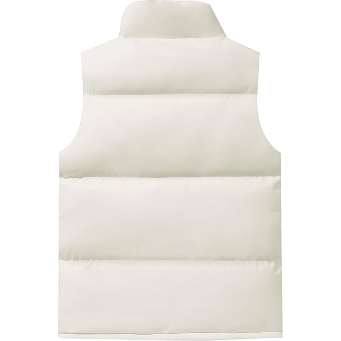 Жіноча жилетка FEOYA: тепла зимова жилетка без рукавів з кишенями, біла, розмір L