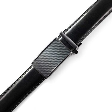 Чоловічий шкіряний ремінь DOOPAI з автоматичною застібкою, 35 мм, регульований розмір, без отворів. Білий/Чорний, 115-135 см