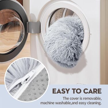 М'яке ліжко-софа для котів MEWOOFUN, 76x45 см, сірий колір. Зручне ліжко для котів та маленьких собак, знімне та придатне для прання.