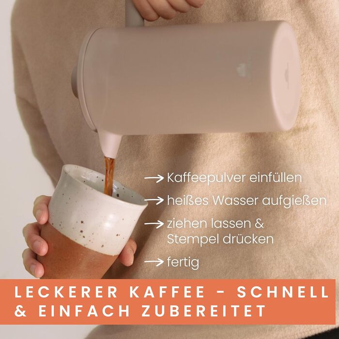 Френч-прес Groenenberg Earth 600 мл з термофункцією | З нержавіючої сталі