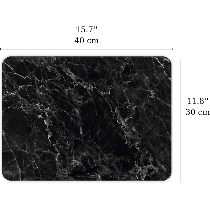 Обрізна дошка Destalya з термостійкого скла | Чорна | Стійка до розбиття | Декоративний піднос для кухні