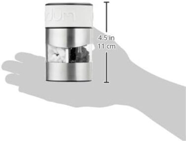 Млин для солі та перцю Bodum TWIN, керамічний механізм, силіконова ручка, 12 см, кремовий